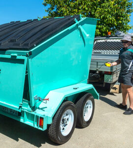 Franchisee Opportunites Danskips Tralier Mounted Skp Bins for Hire